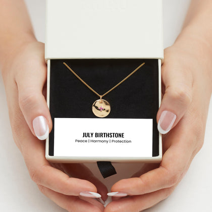 July Birthstone Necklace